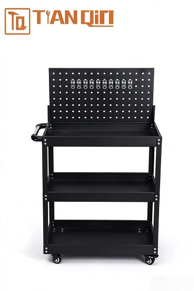 82752A Multifunctional Tool Cart With Pegboard Back Panel 82752A Multifunctional Tool Cart With Pegboard Back Panel